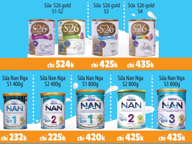 Khuyến mại sữa Morinaga, sữa Icreo, sữa Celia