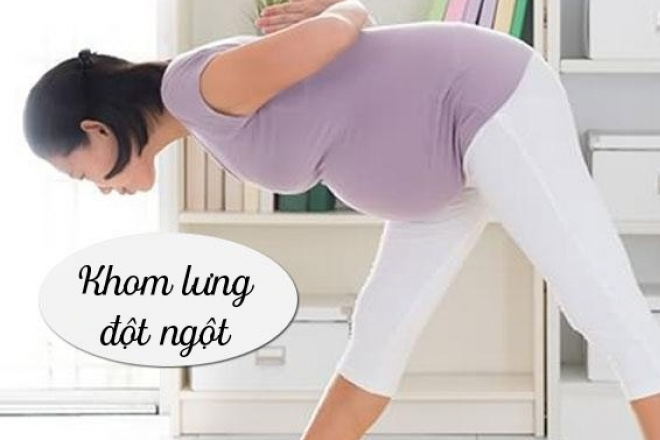 Bà bầu không nên khom lưng đột ngột