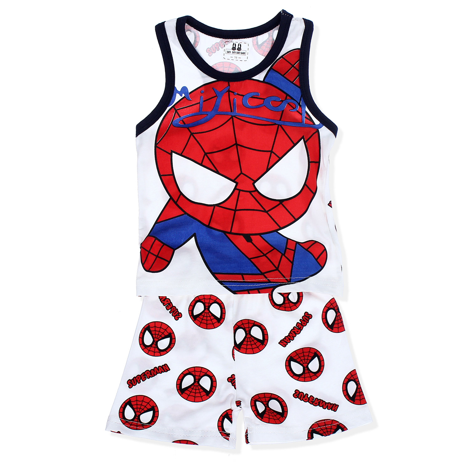 Bộ quần áo 3 lỗ cho bé trai Lei Lei in hình Spider-Man TN