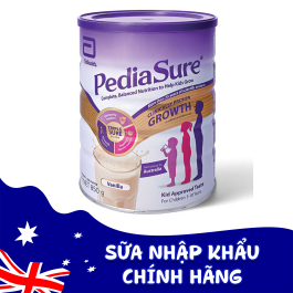 Sữa bột Pediasure Úc 850g vị vani cho bé 1-10 tuổi - Kids Plaza