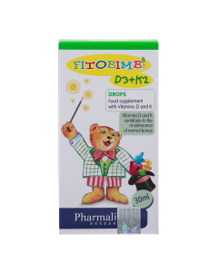 Siro Fitobimbi D3+K2 hỗ trợ hấp thu canxi xương - răng cho bé (30ml)
