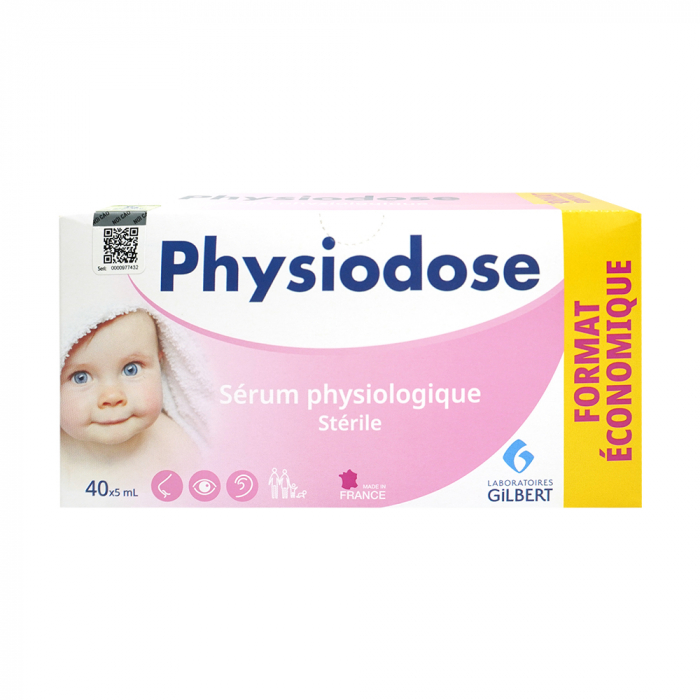 Nước muối sinh lý Physiodose 40 ống - Kidsplaza.vn