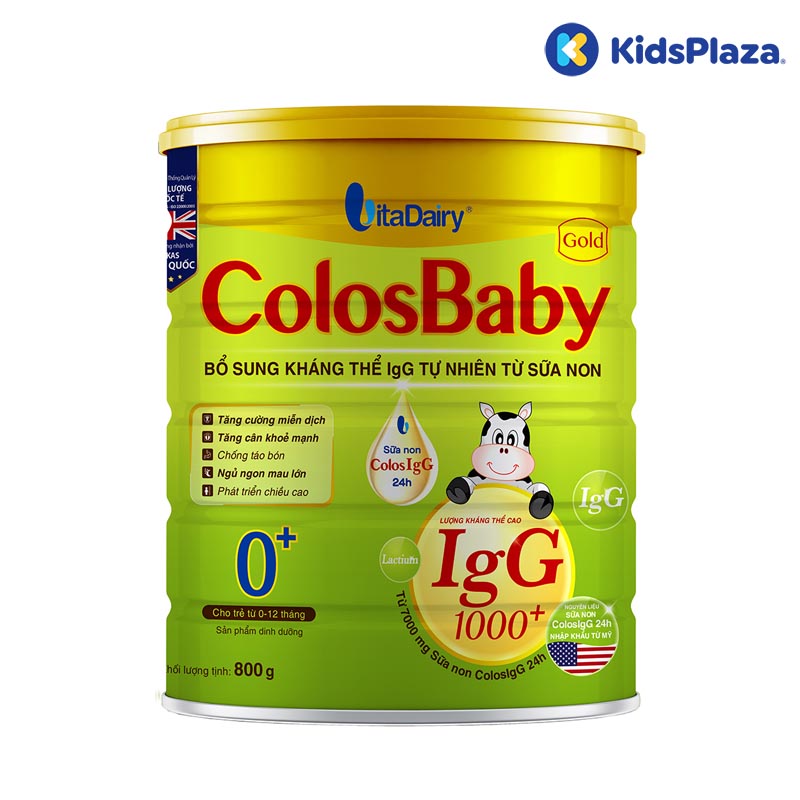 Sữa bột Colosbaby Gold 0 800g cho bé 0-1 tuổi