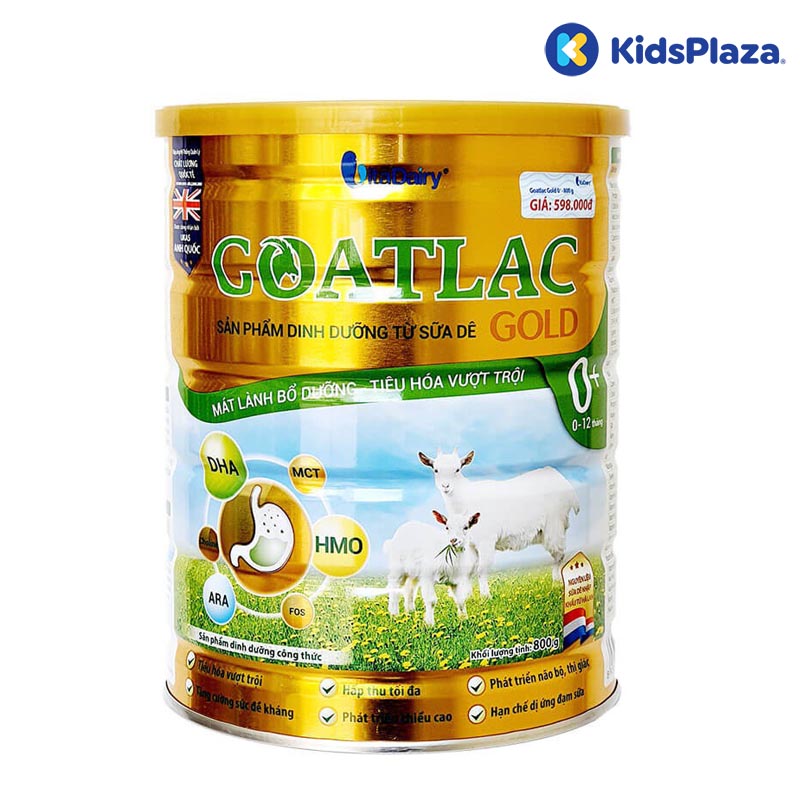 Sữa dê Goatlac 0 800g cho bé 0-12 tháng