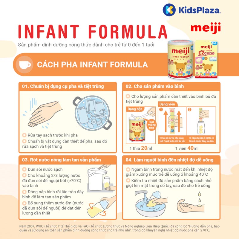 sữa meiji infant formula 800g dạng thanh
