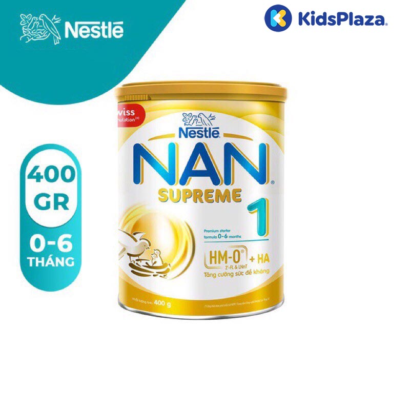 Sữa Nan Supreme 1 400g cho bé 0-6 tháng