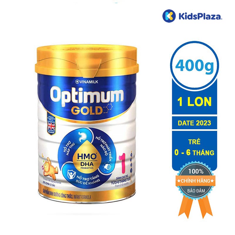 Sữa Vinamilk Optimum Gold 1 400g cho bé 0-6 tháng