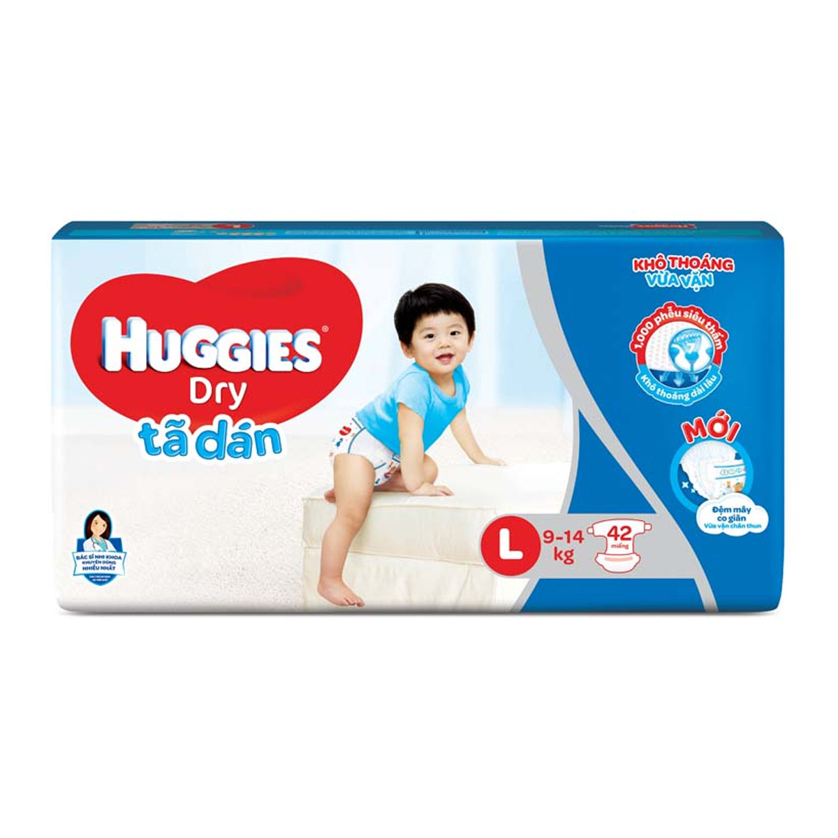 Tã dán Huggies size L 42 miếng