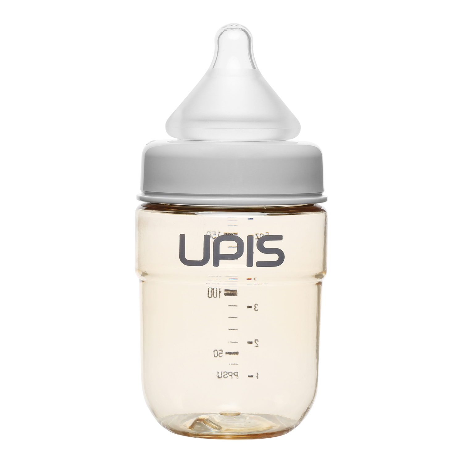 Bình sữa Upis Premium PPSU 180ml (Trắng) núm ty 100% silicone