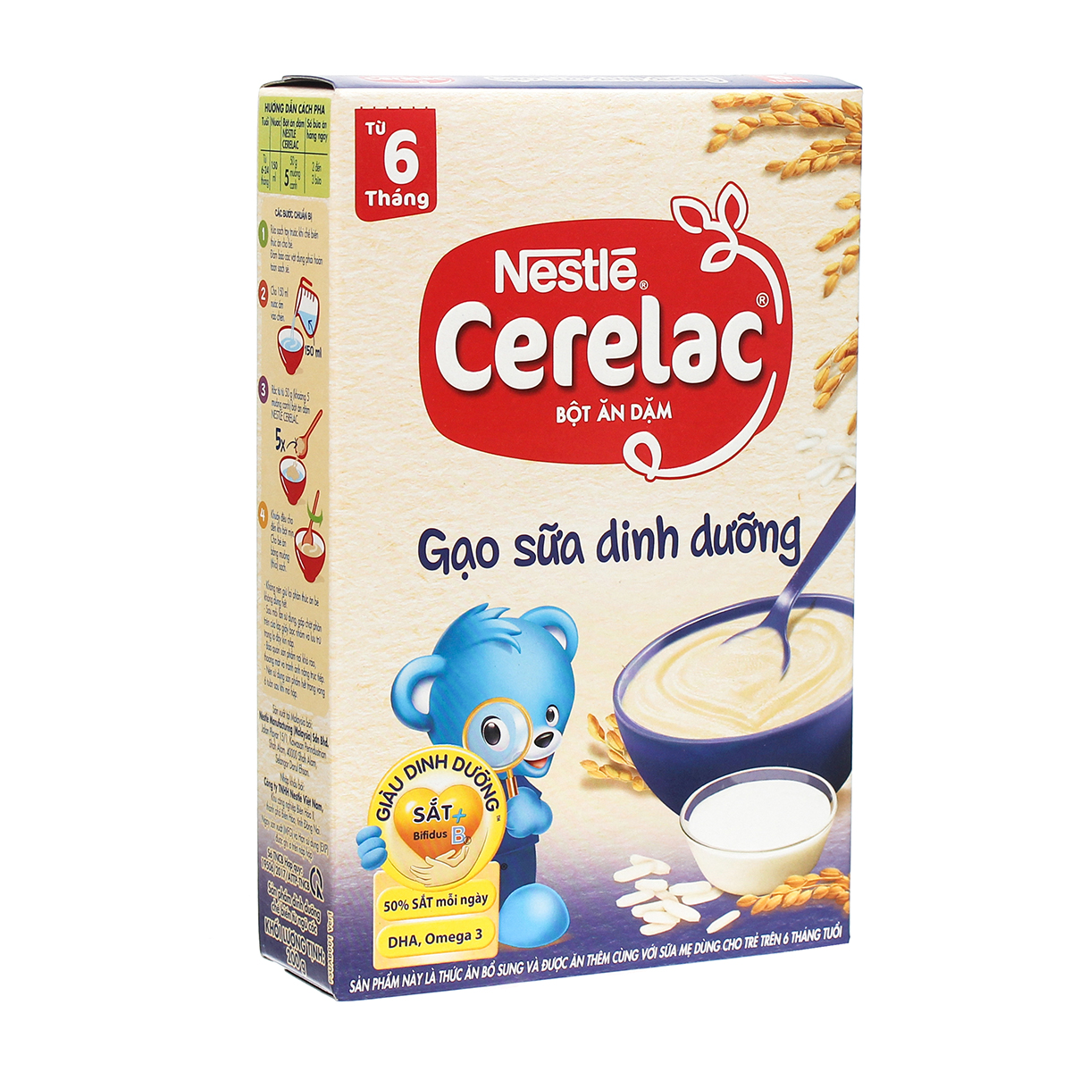 Bột ăn dặm Nestle Cerelac gạo sữa 200g 