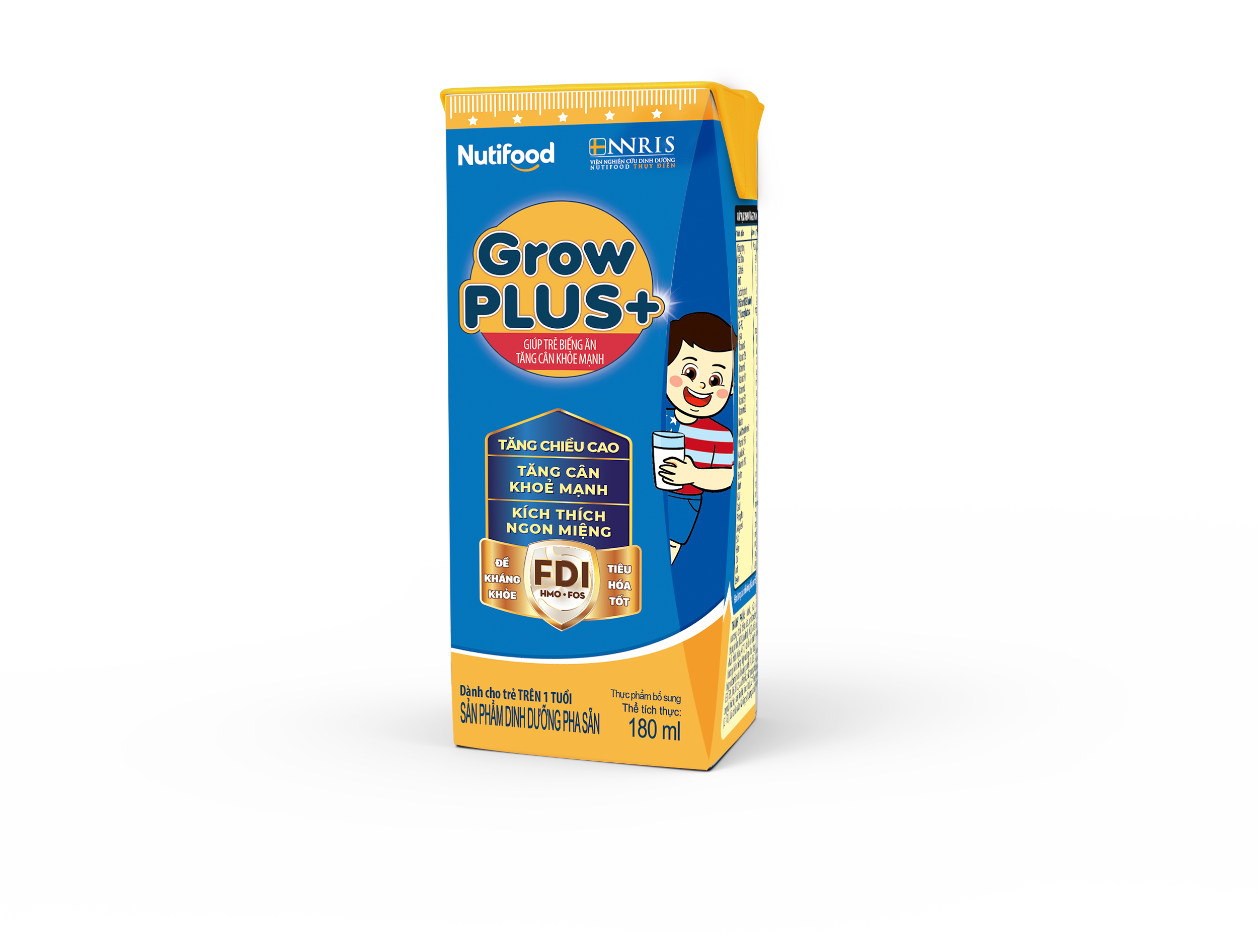 Sữa uống dinh dưỡng Nutifood GrowPLUS+ Xanh 4*180ml