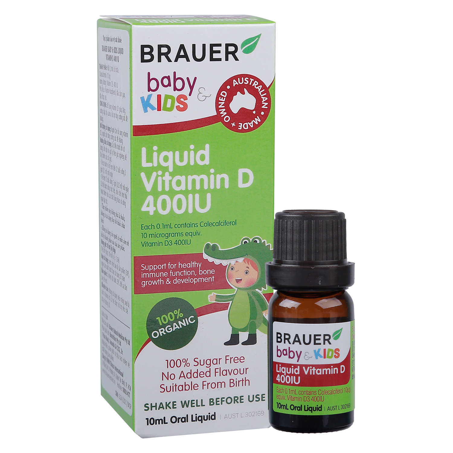 Siro Brauer Baby & Kids Liquid Vitamin D 400IU 10ml