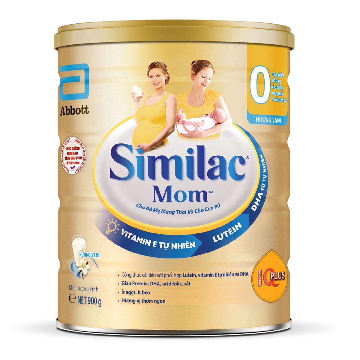 Sữa bầu Similac Mom IQ Plus hộp 900g hương vani - Kids Plaza