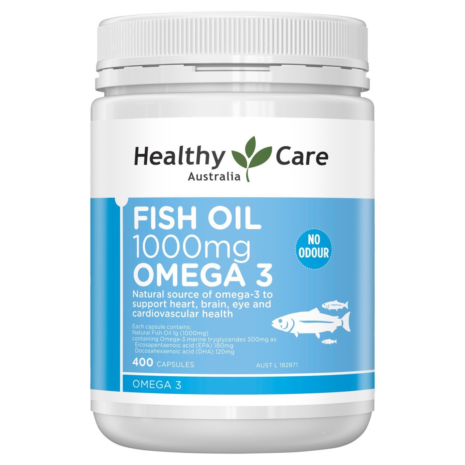 Dầu cá Omega3 Healthy Care 1000mg 6+ ( 400v)