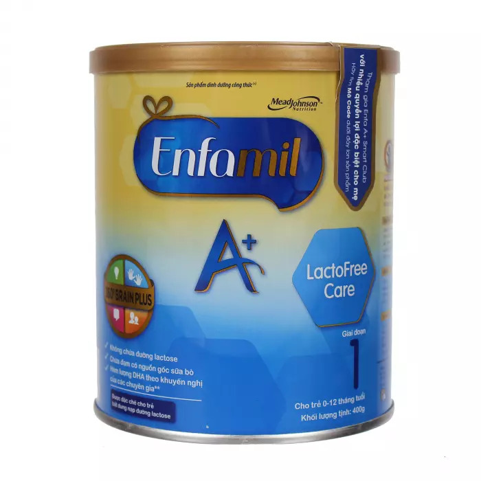 Sữa Enfamil A+ Lactofree Care 400g không chứa lactose dành cho bé 0-12 tháng