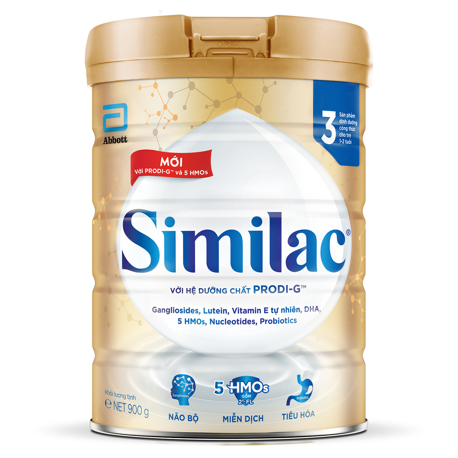Sữa bột Similac Prodi-G & 5HMO số 3 900g (cho bé 1-2 tuổi)