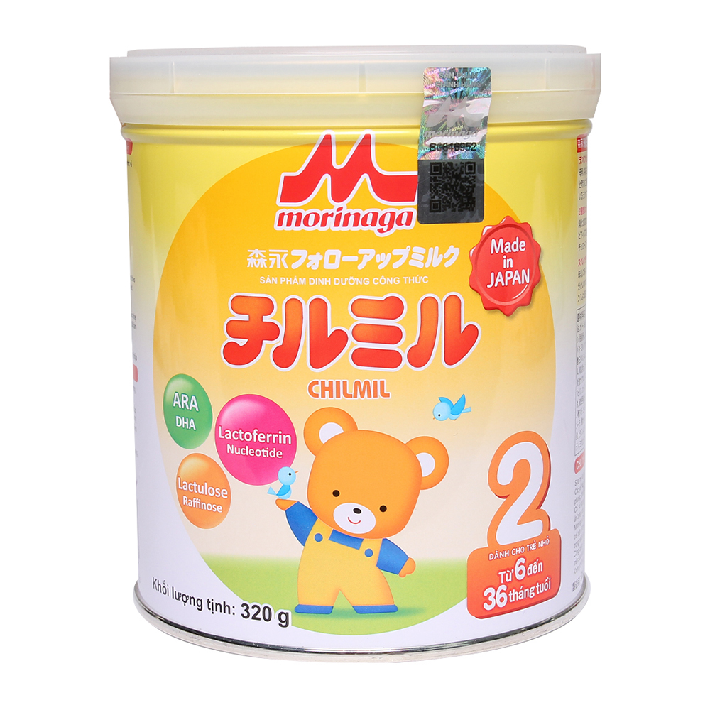 Sữa Morinaga Chilmil số 2 320g cho bé 6-36 tháng tuổi