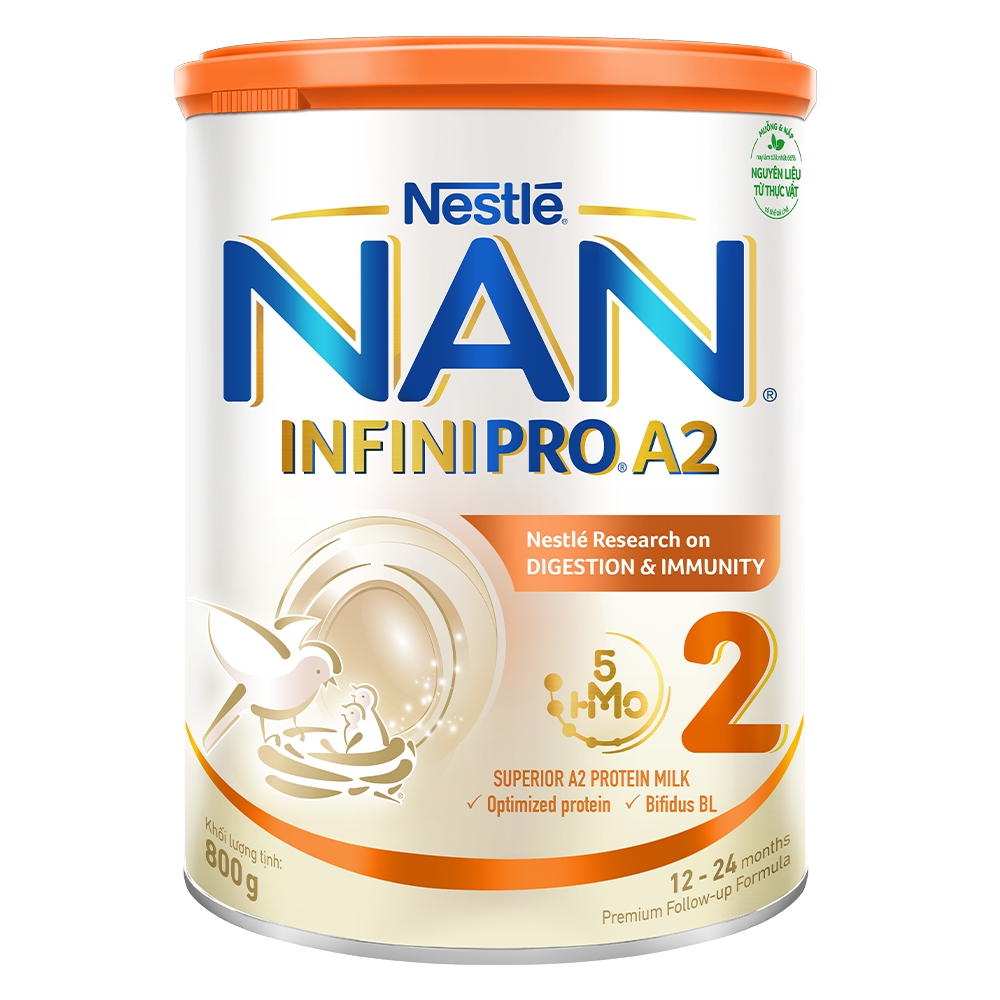 Sữa Nan Infini Pro A2 số 2 800g cho bé 1- 2 tuổi
